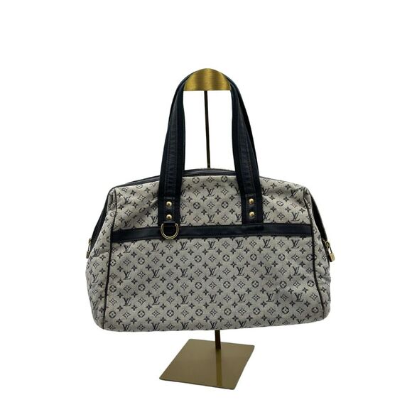 Louis Vuitton Navy Monogram Mini Lin Josephine GM Satchel - Picture 1 of 15
